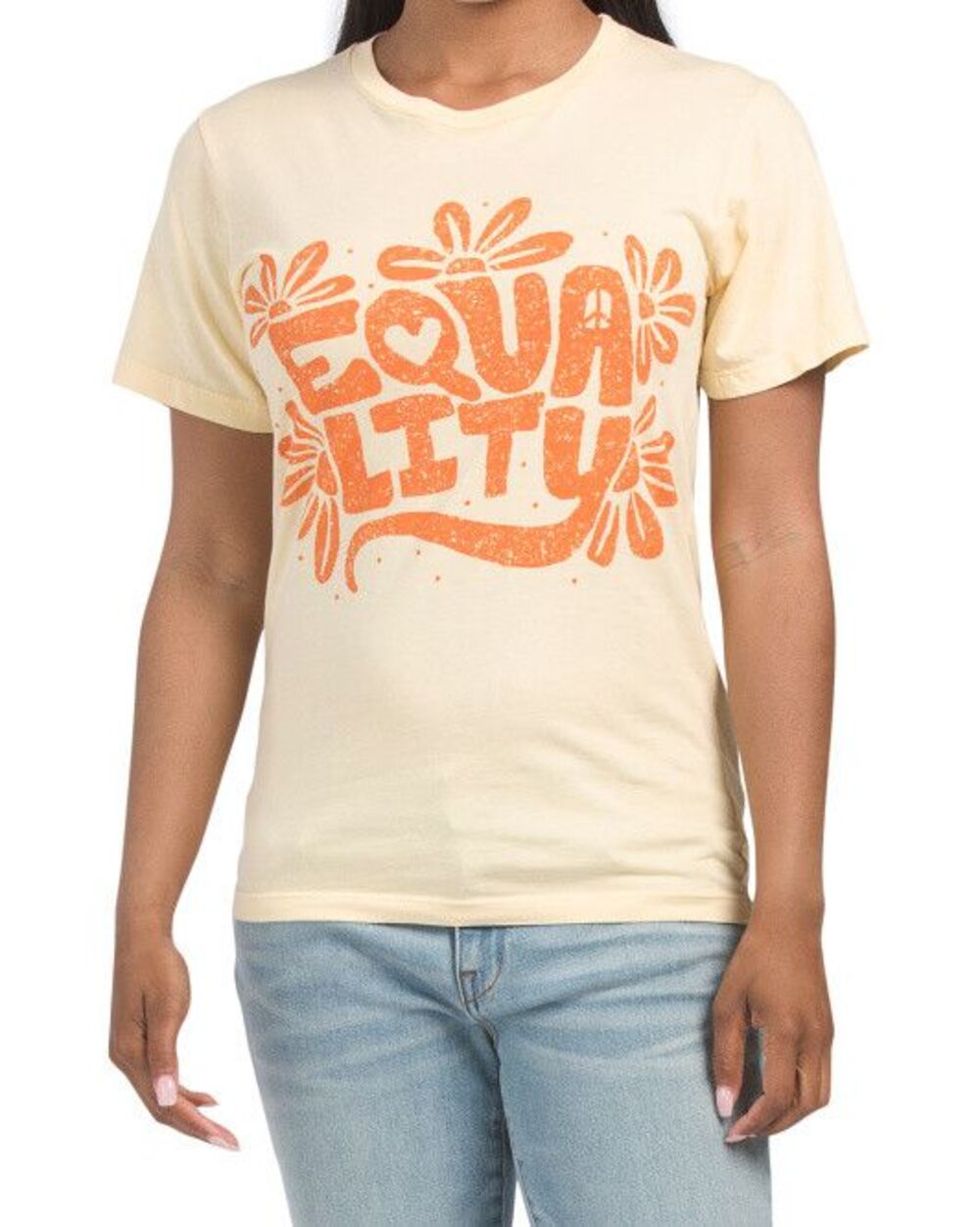 Life Clothing Co. womens EQUALITY Graphic Cotton Knit T Shirt Top size Medium